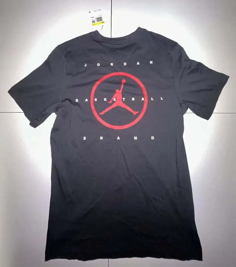 Jordan Brand Basketball Graphic T-Shirt Black Size Small
